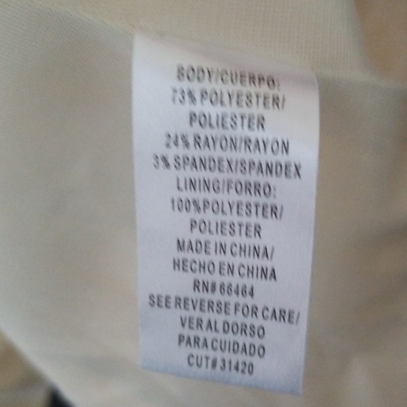 True Cream Colored Trumpet Dress - Picture 6 of 8